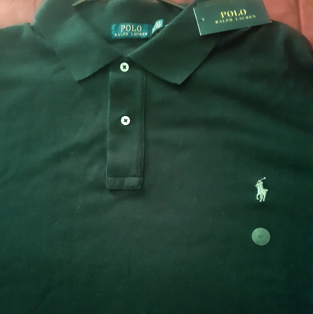 POLO RL LONG SLEEVE BLK (NWT)